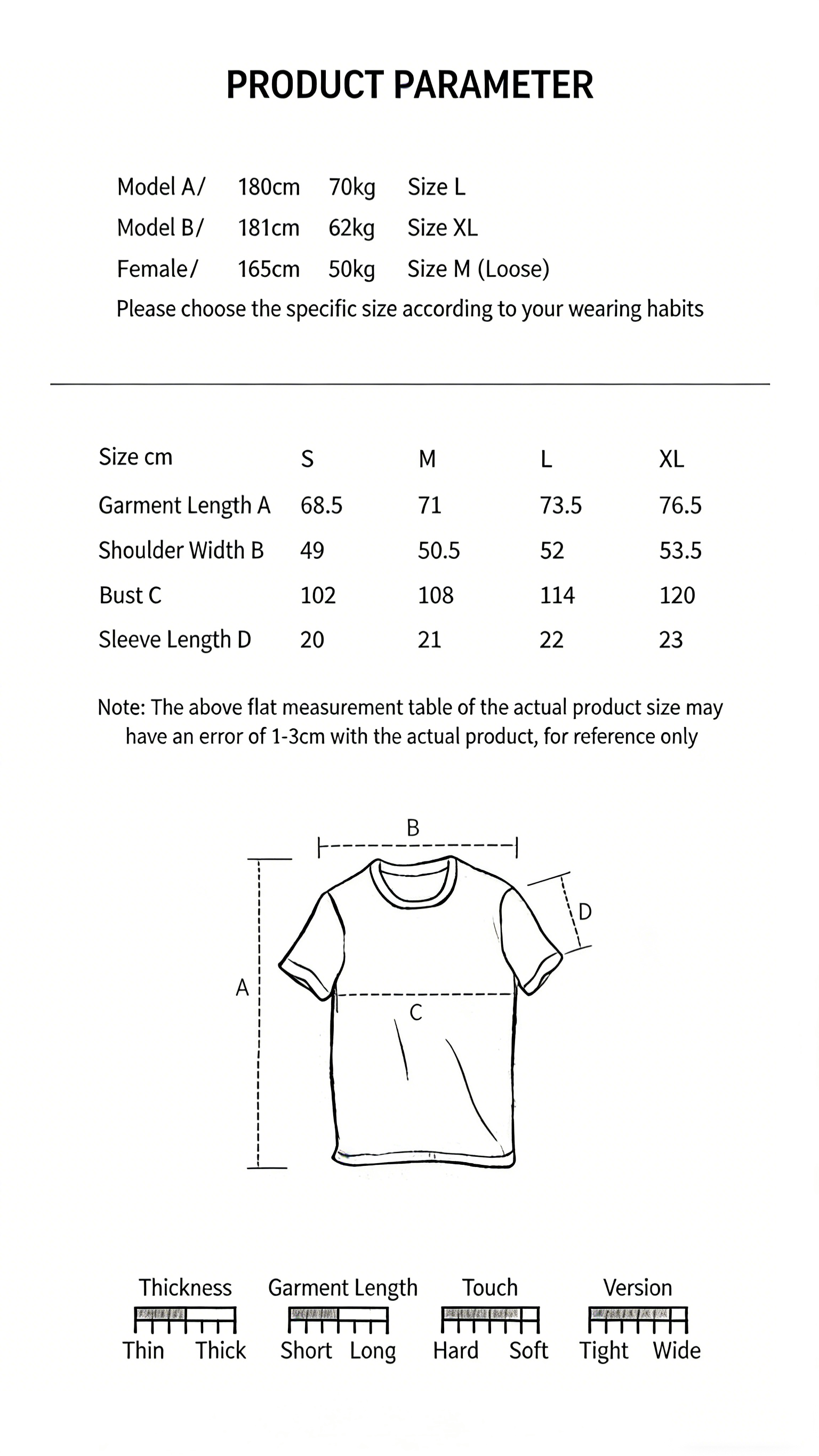 chī chá qù 100% Cotton Crewneck T-shirt