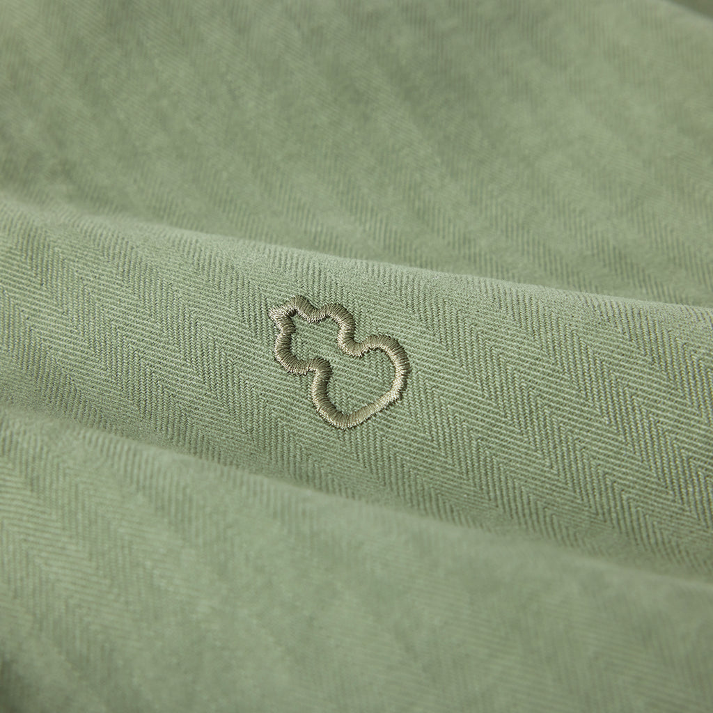 Chichaqu Washed Half-Zip Jacket (with a Stand Collar)