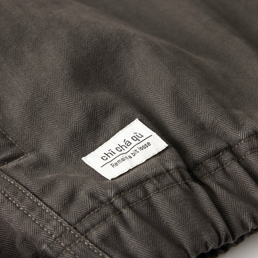 Chichaqu Washed Half-Zip Jacket (with a Stand Collar)