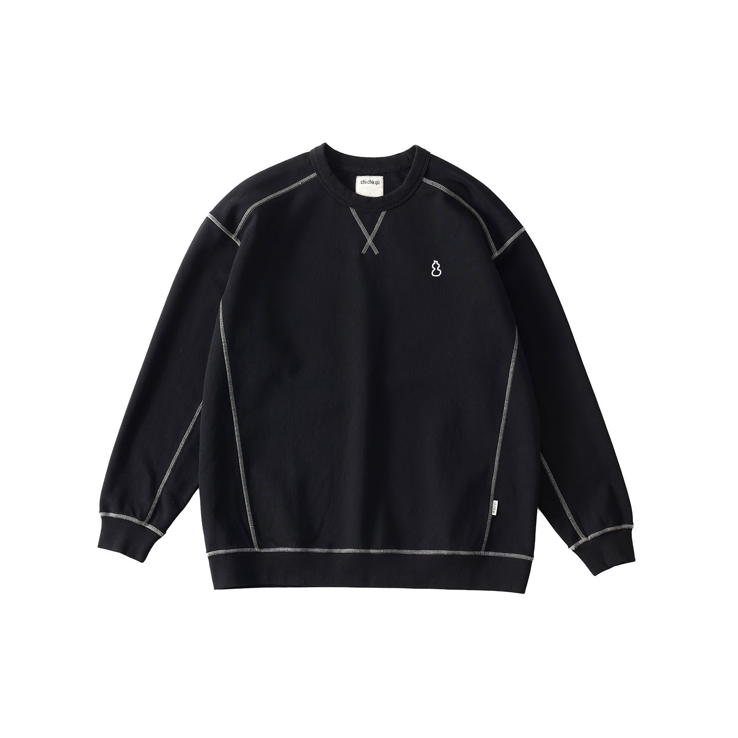 Chichaqu Topstitch crewneck sweatshirt