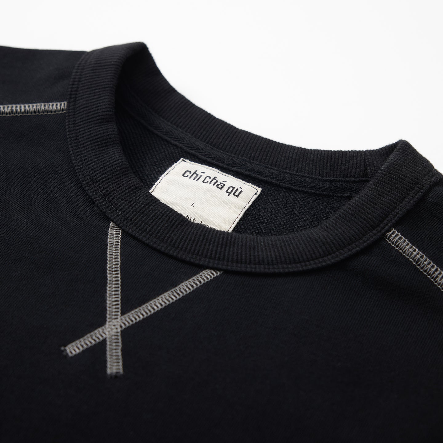 Chichaqu Topstitch crewneck sweatshirt