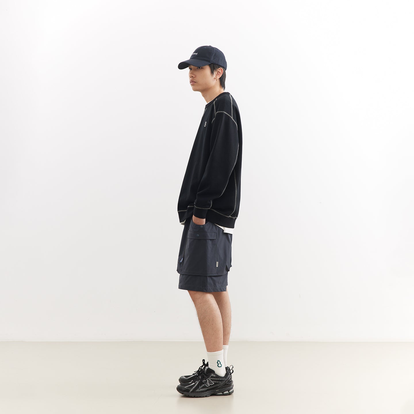 Chichaqu Topstitch crewneck sweatshirt