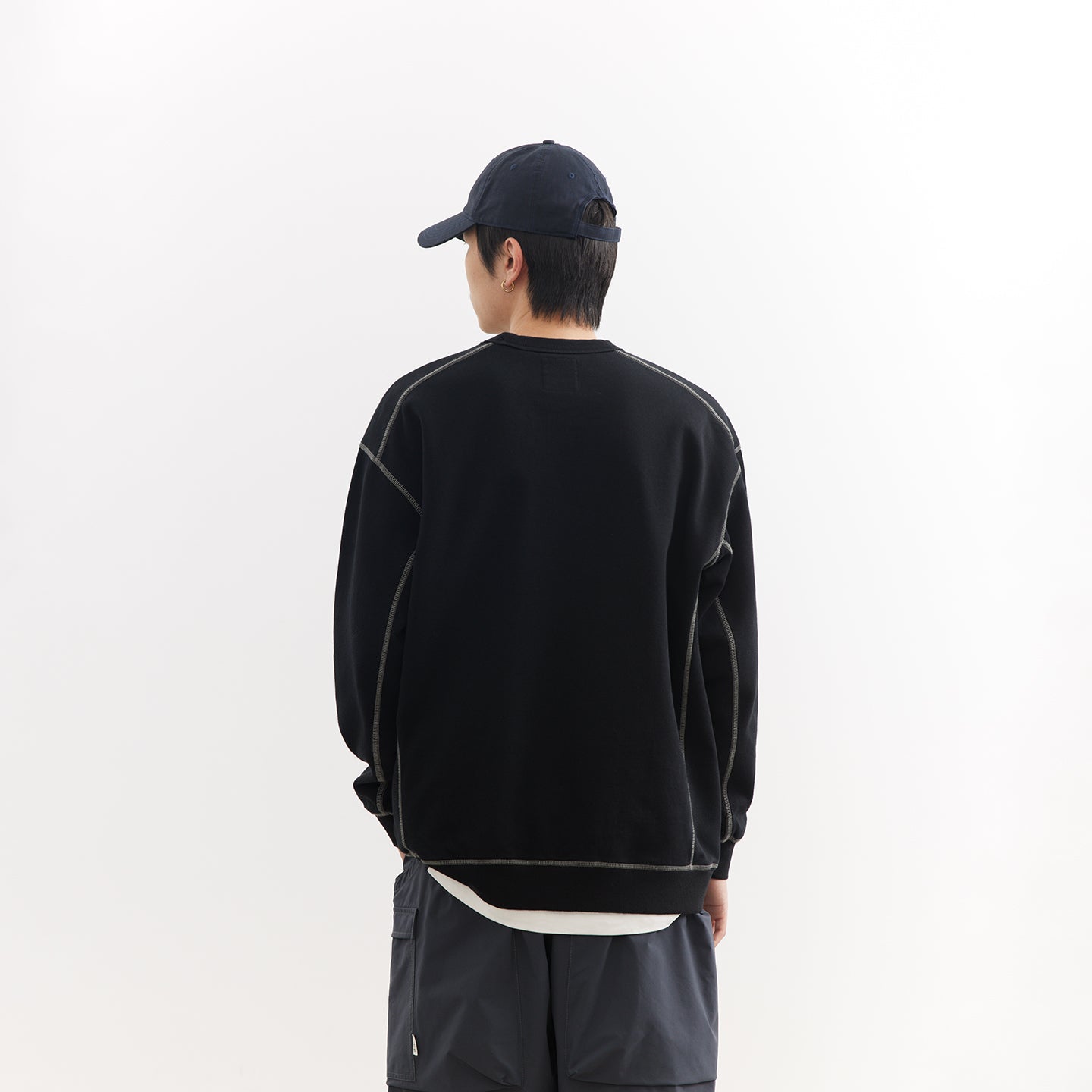 Chichaqu Topstitch crewneck sweatshirt