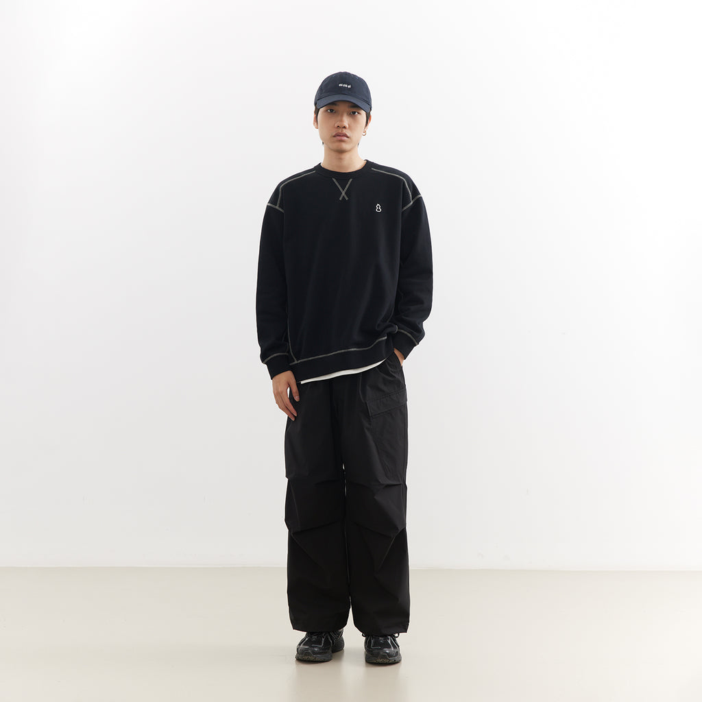 Chichaqu Topstitch crewneck sweatshirt