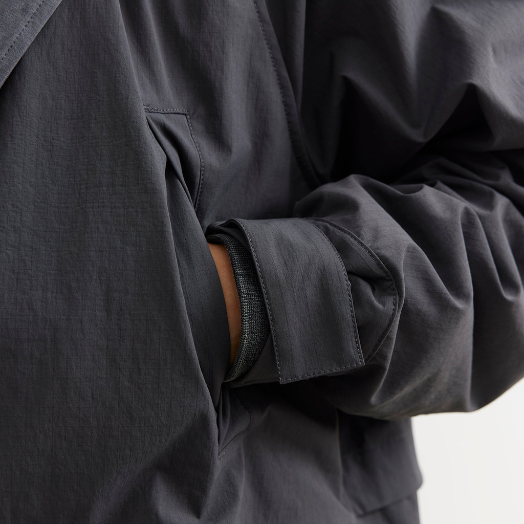 Convertible Nylon Long Coat