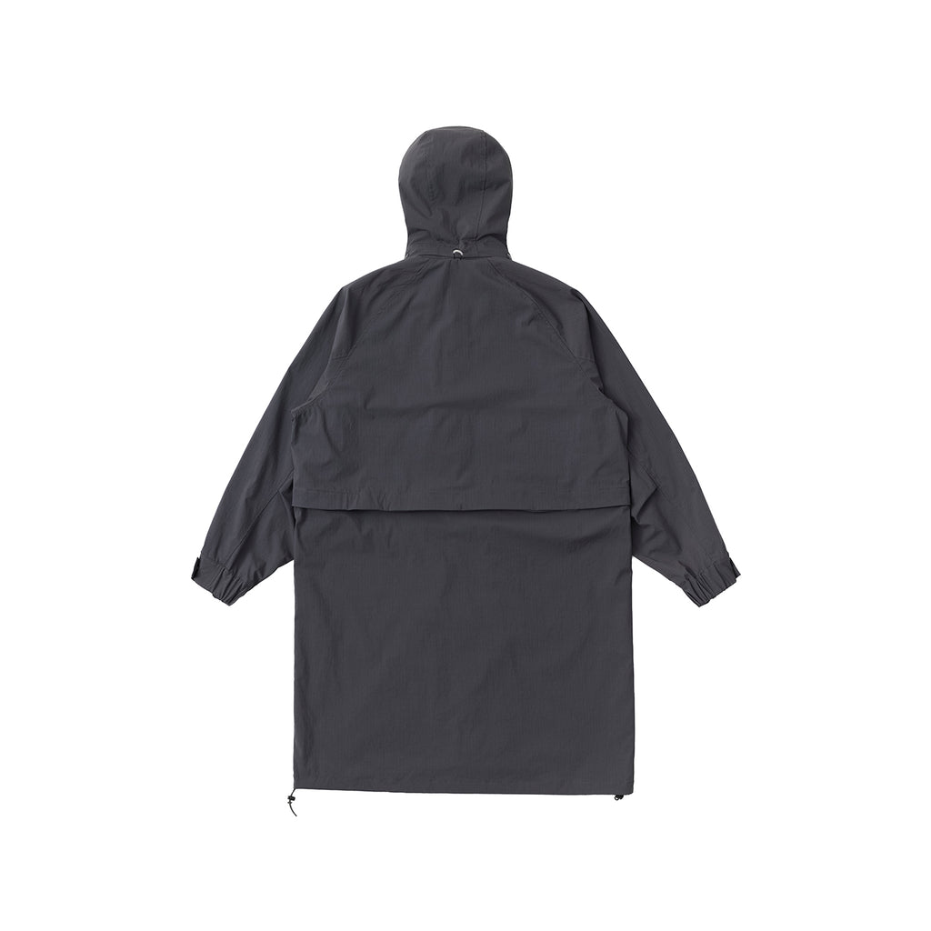 Convertible Nylon Long Coat