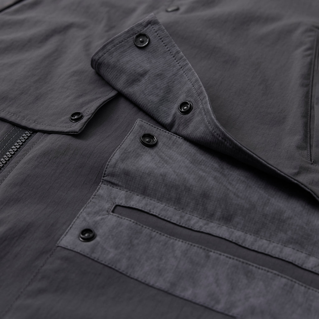 Convertible Nylon Long Coat