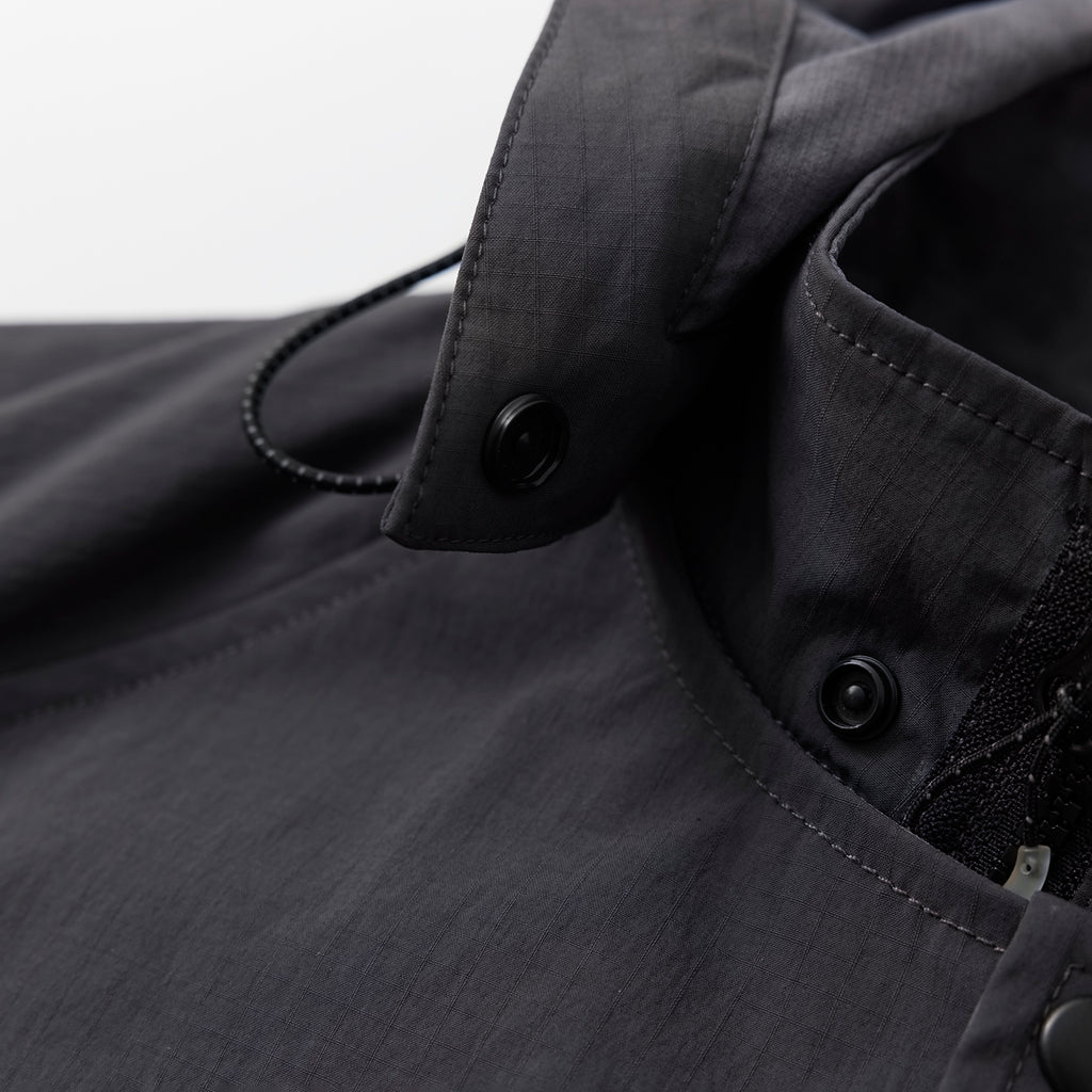 Convertible Nylon Long Coat