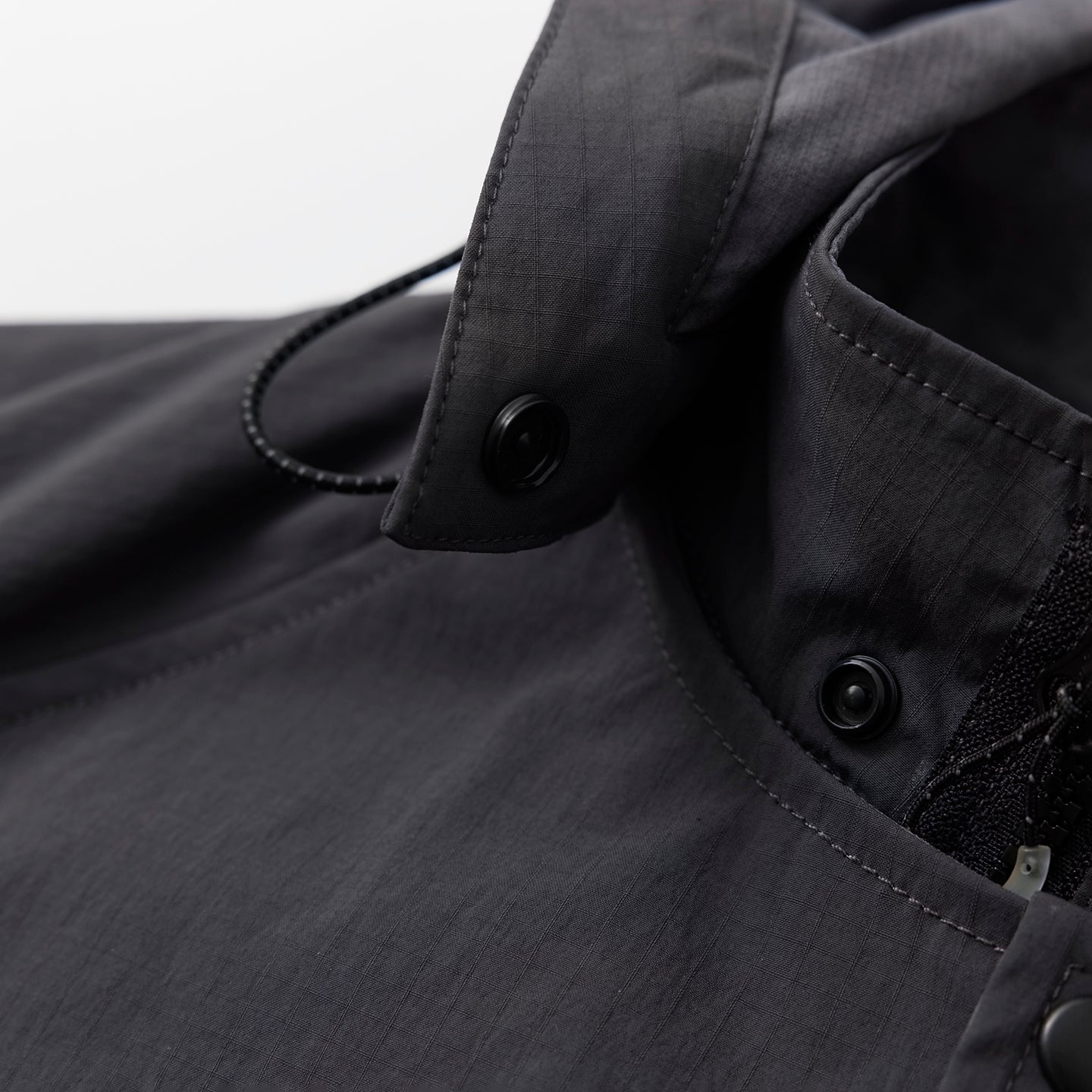 Convertible Nylon Long Coat