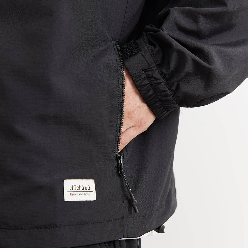 Chichaqu Hooded Water-Resistant Zip Jacket