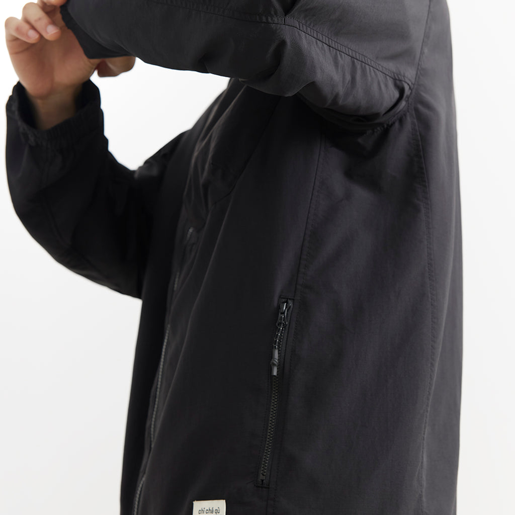 Chichaqu Hooded Water-Resistant Zip Jacket