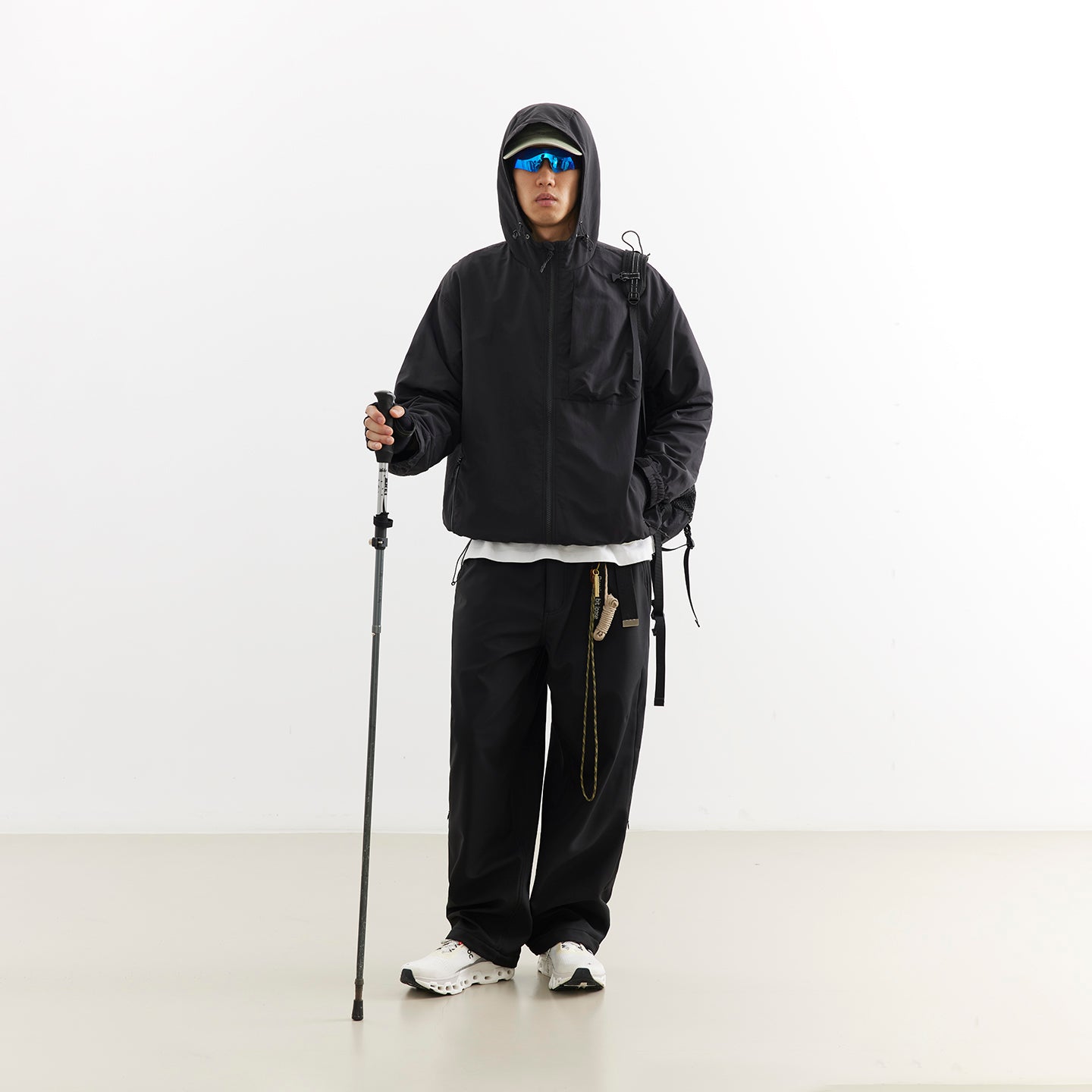 Chichaqu Hooded Water-Resistant Zip Jacket