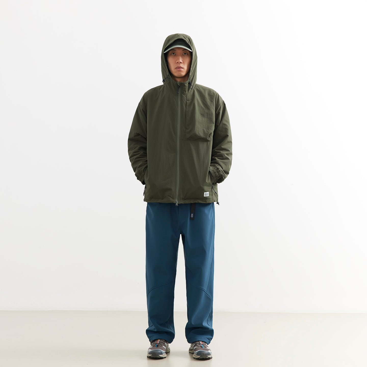 Chichaqu Hooded Water-Resistant Zip Jacket