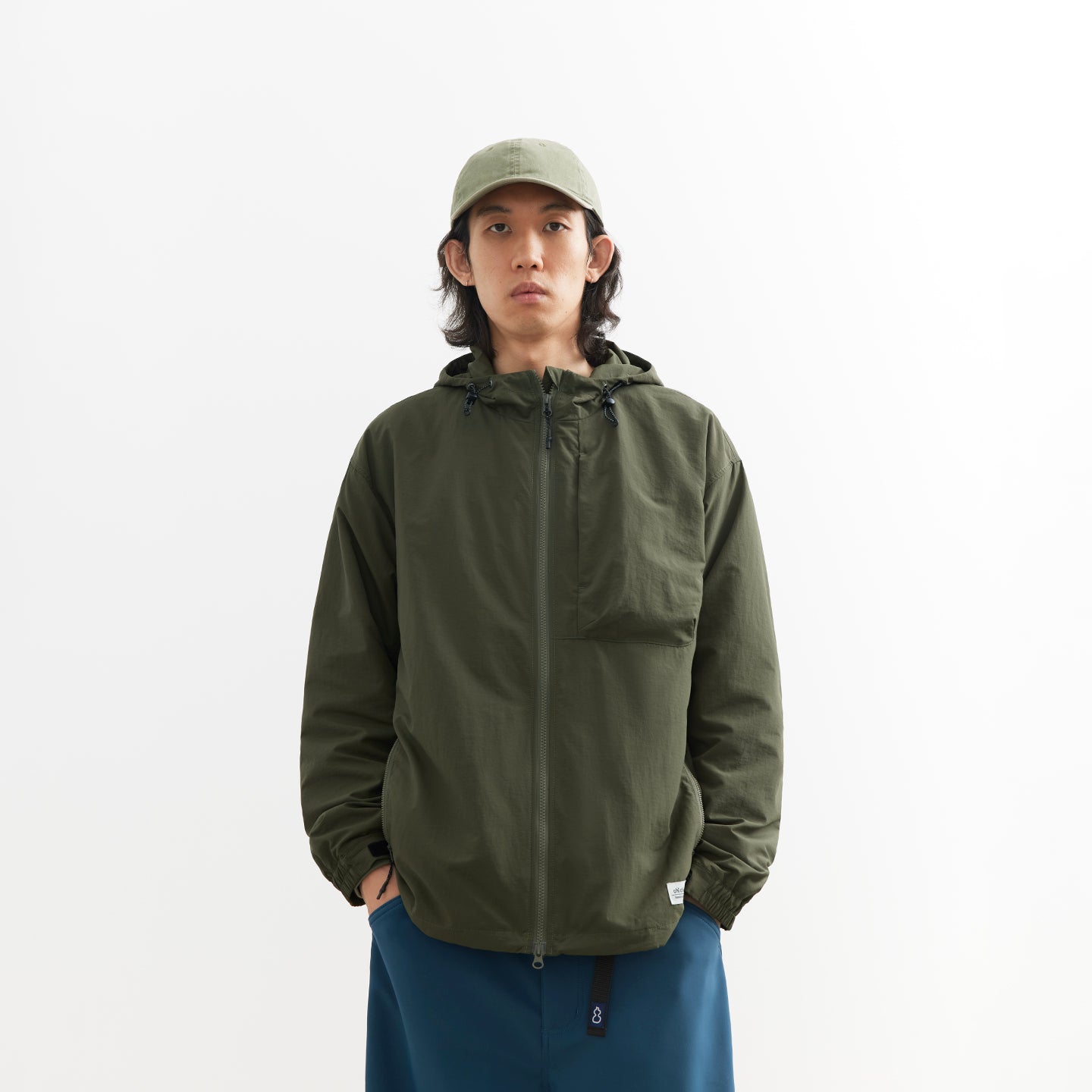 Chichaqu Hooded Water-Resistant Zip Jacket
