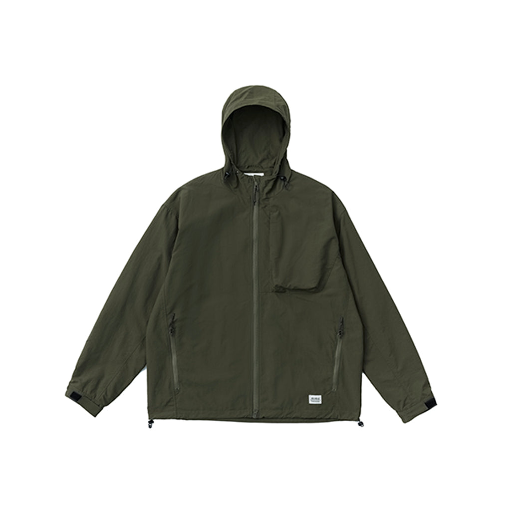 Chichaqu Hooded Water-Resistant Zip Jacket