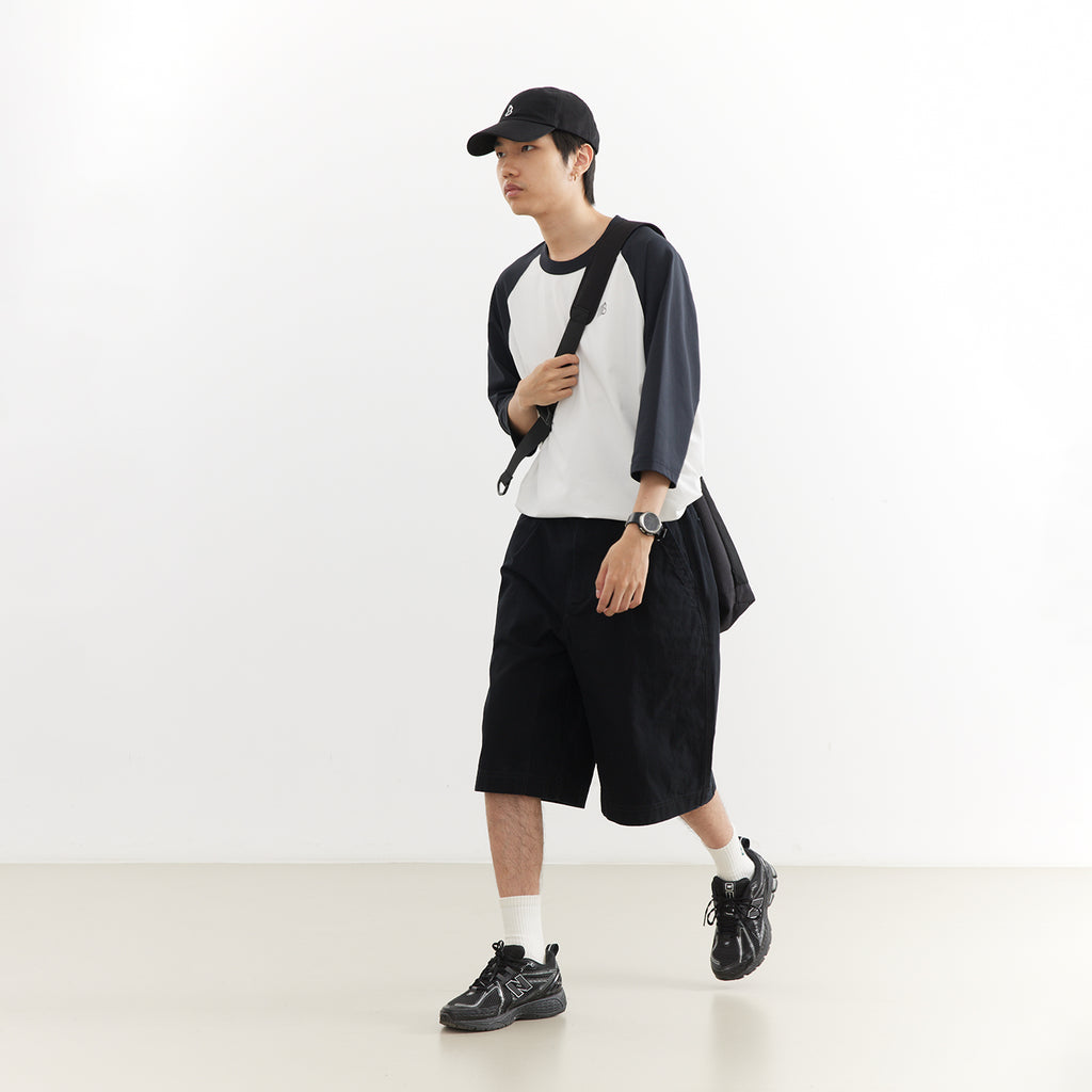 Chichaqu Cooling color-block 3/4 sleeve tee