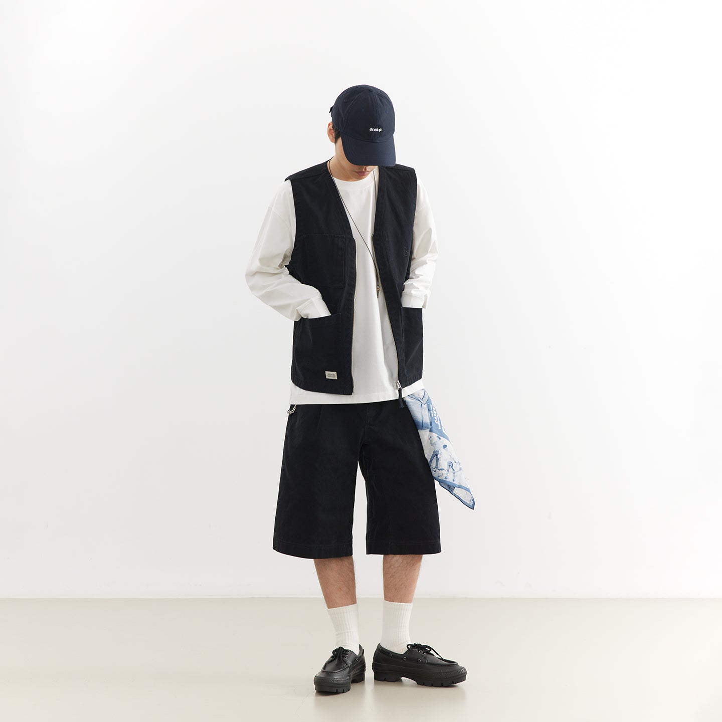 Chichaqu Heavyweight washed cropped pants