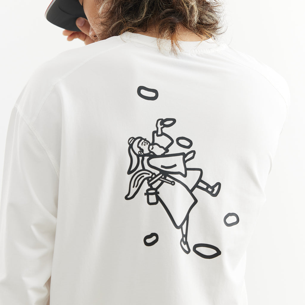 Chichaqu Lightweight graphic long-sleeve tee