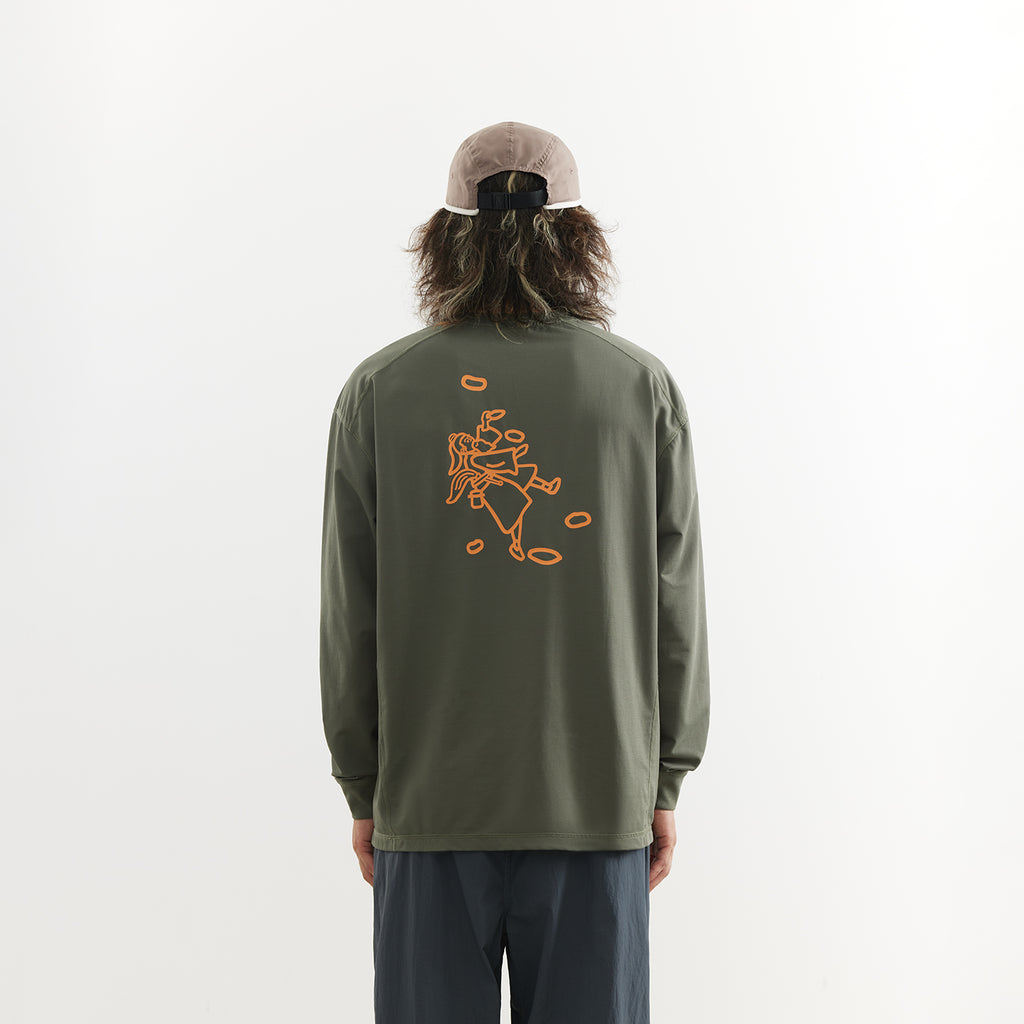 Chichaqu Lightweight graphic long-sleeve tee