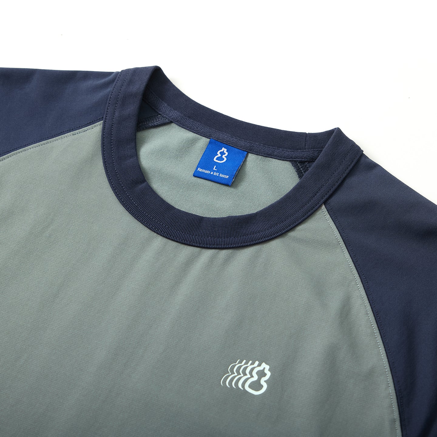 Chichaqu Cooling color-block 3/4 sleeve tee
