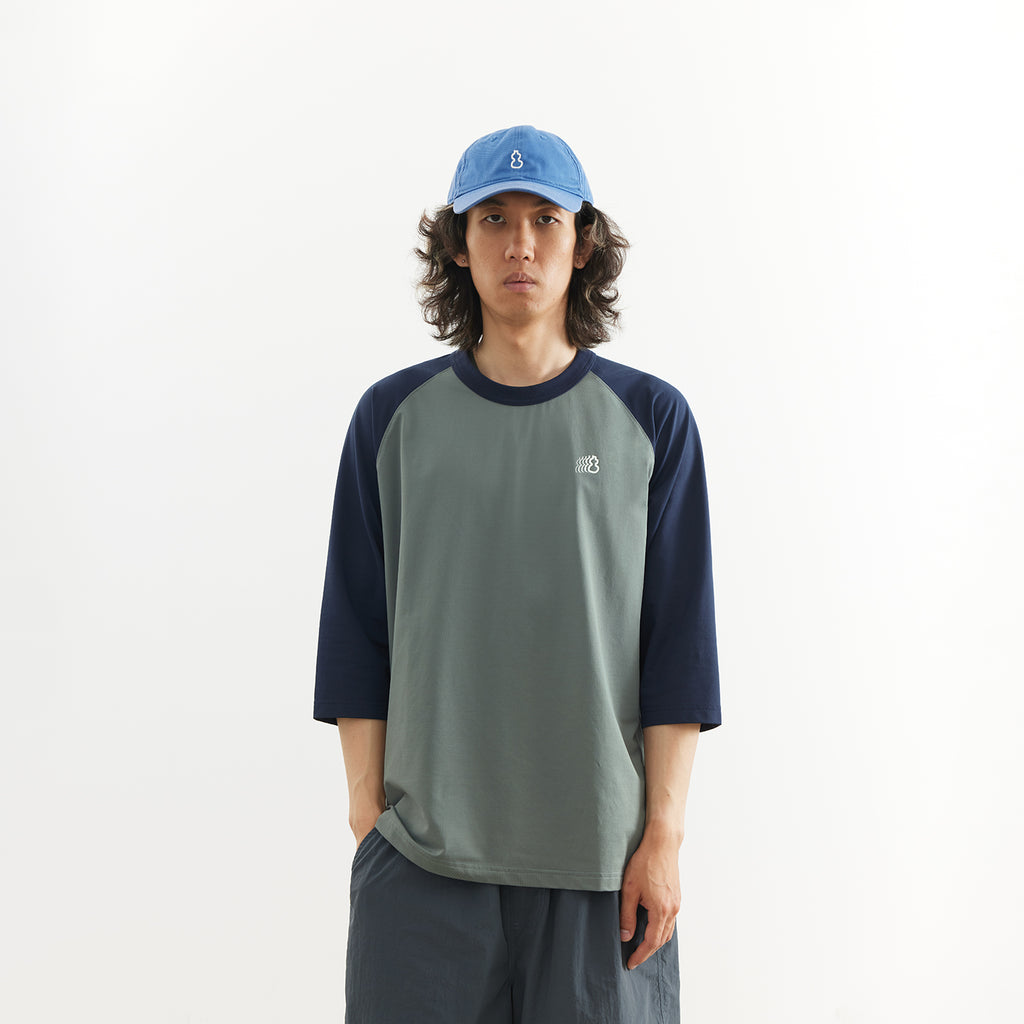 Chichaqu Cooling color-block 3/4 sleeve tee
