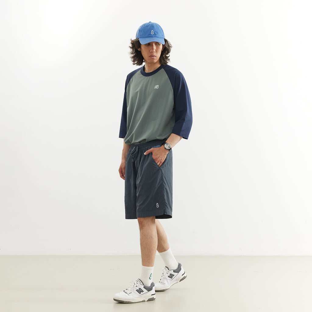 Chichaqu Cooling color-block 3/4 sleeve tee