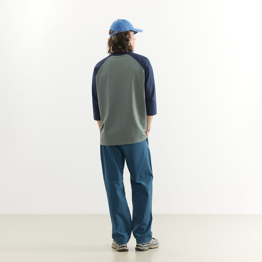 Chichaqu Cooling color-block 3/4 sleeve tee