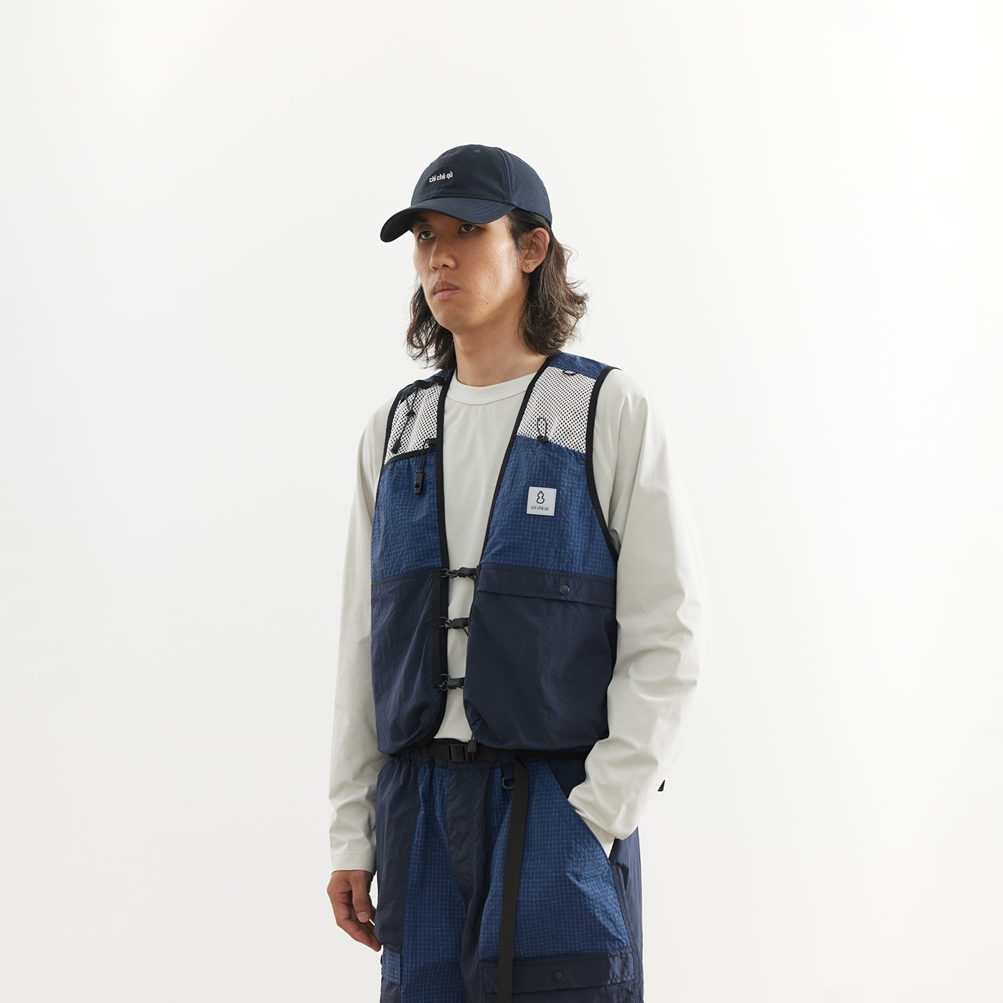 Chichaqu Quick-dry paneled grid vest
