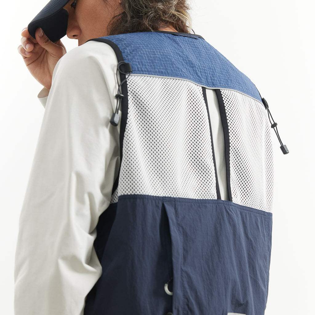 Chichaqu Quick-dry paneled grid vest