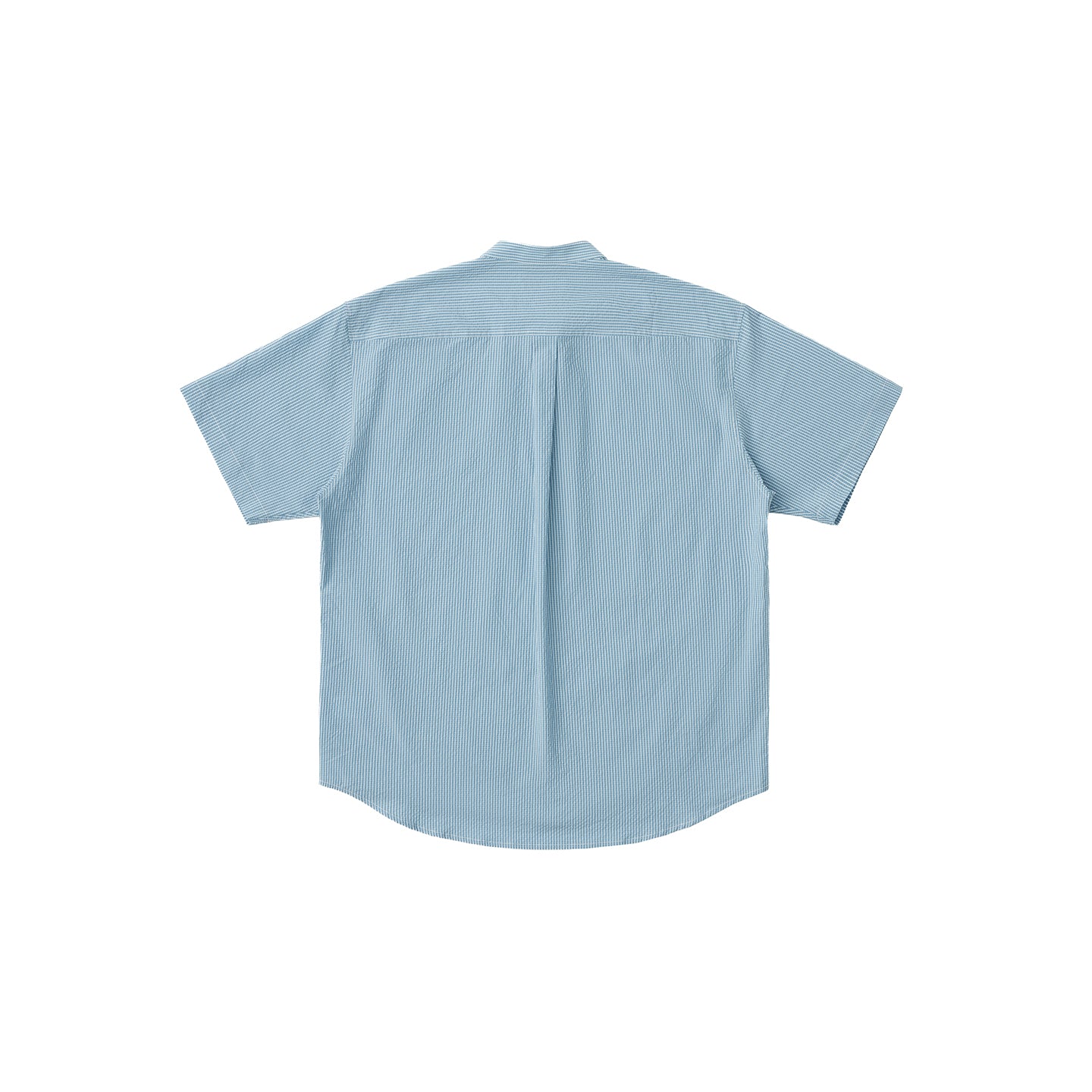 Chichaqu Lightweight seersucker stand-collar shirt