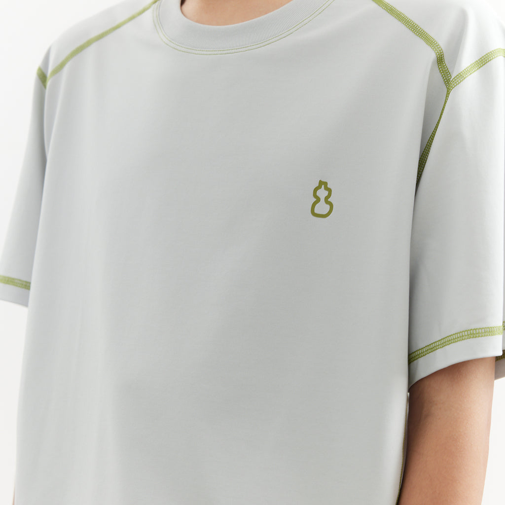Chichaqu Cooling Topstitch Tencel Short-Sleeve Tee