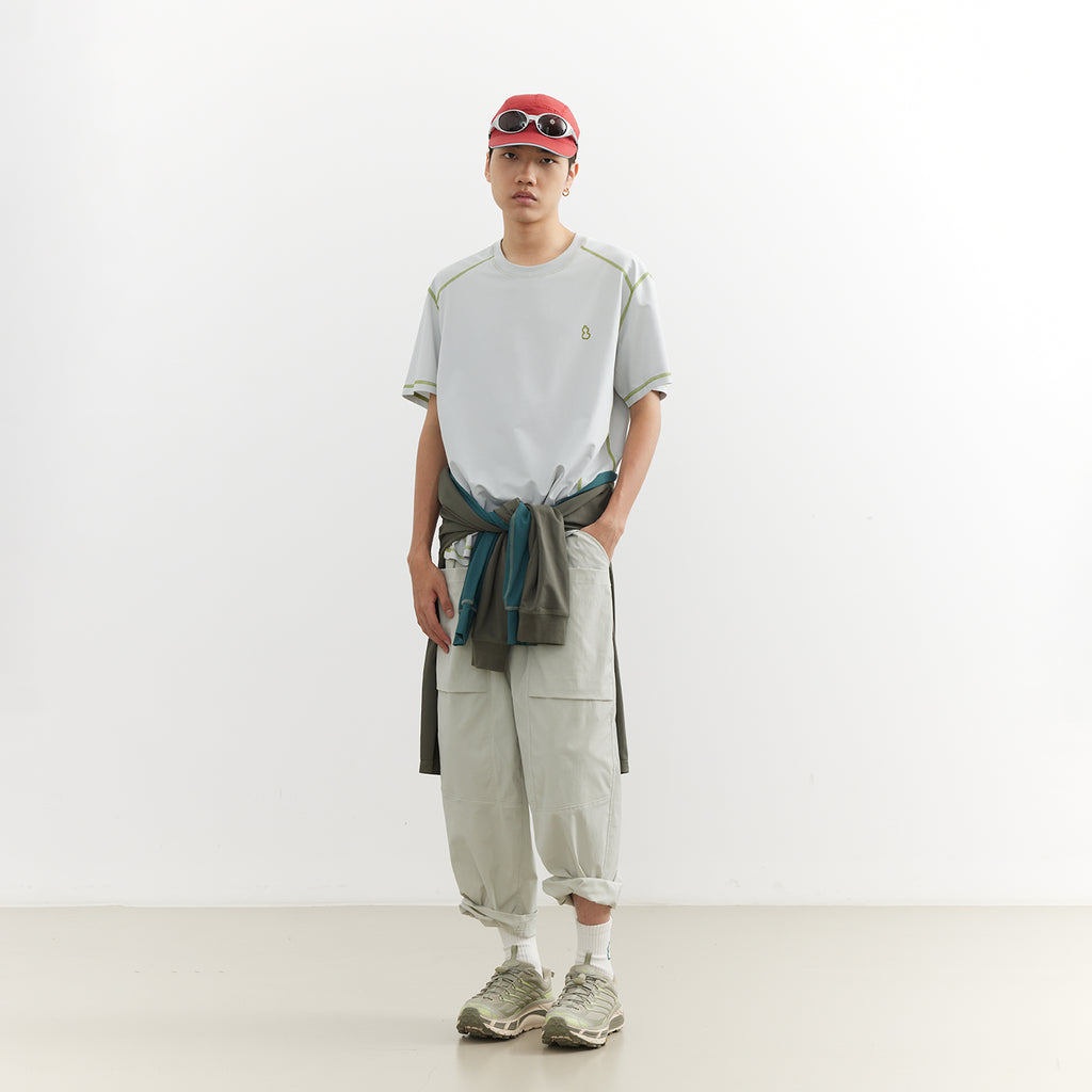 Chichaqu Cooling Topstitch Tencel Short-Sleeve Tee