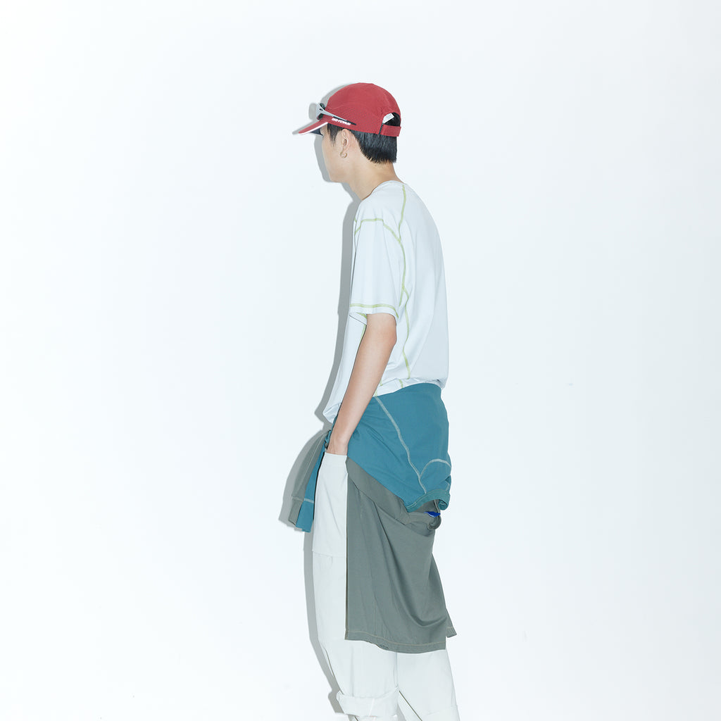 Chichaqu Cooling Topstitch Tencel Short-Sleeve Tee