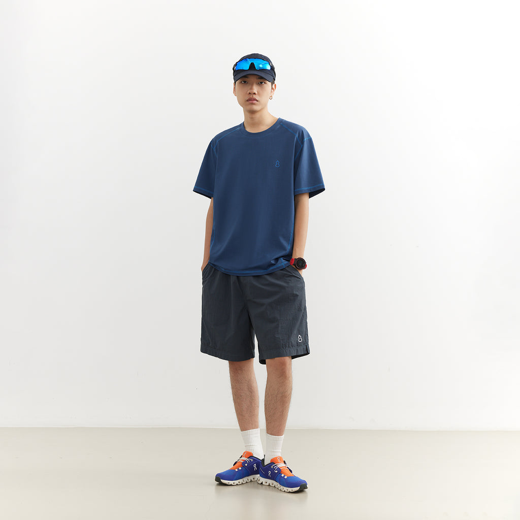 Chichaqu Cooling Topstitch Tencel Short-Sleeve Tee