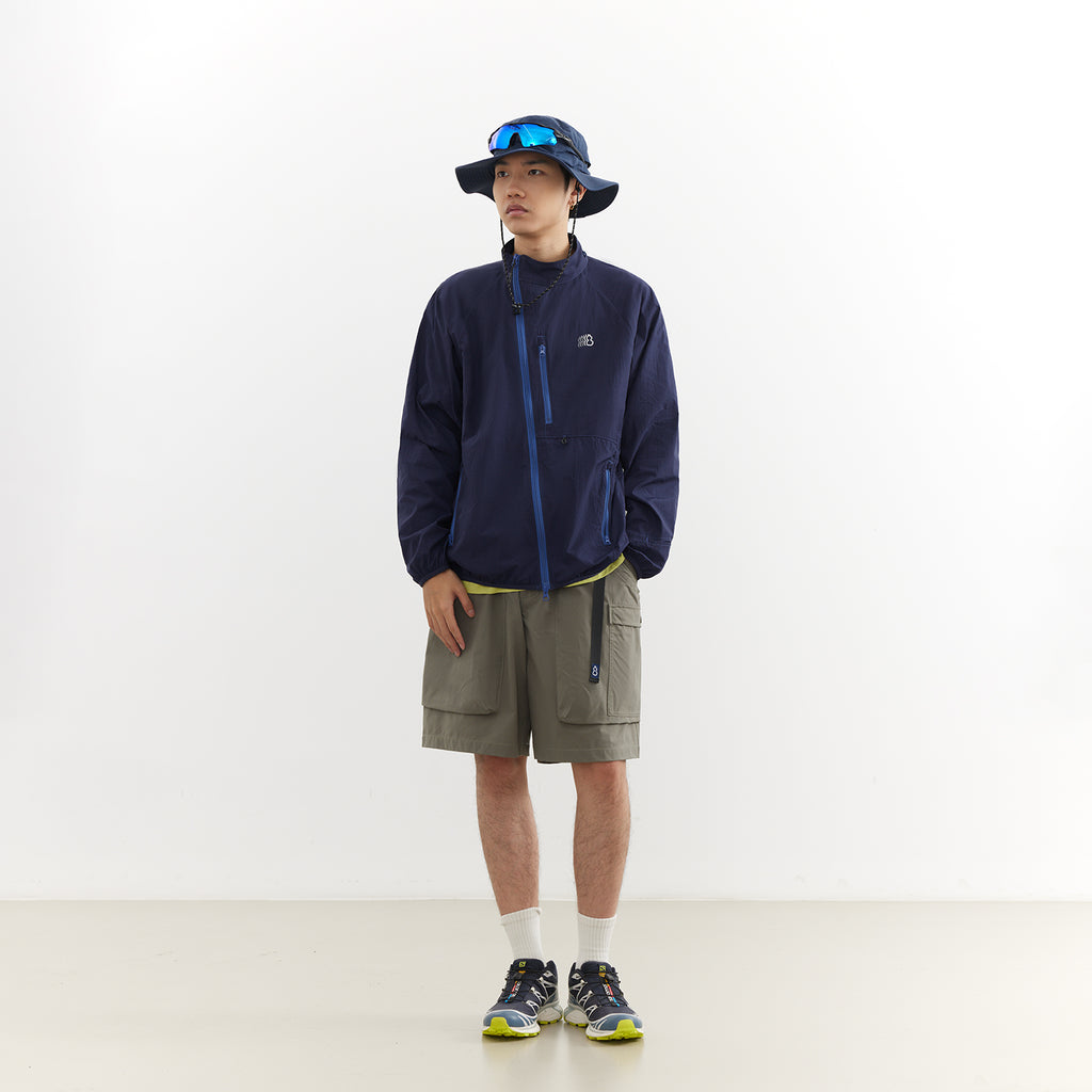 Chichaqu Diagonal-zip sun windbreaker