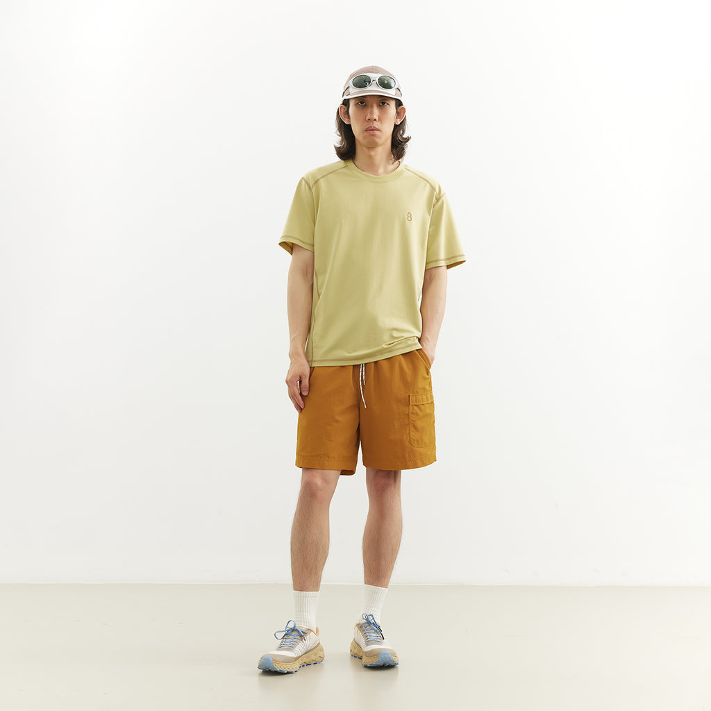 Chichaqu Cooling Topstitch Tencel Short-Sleeve Tee