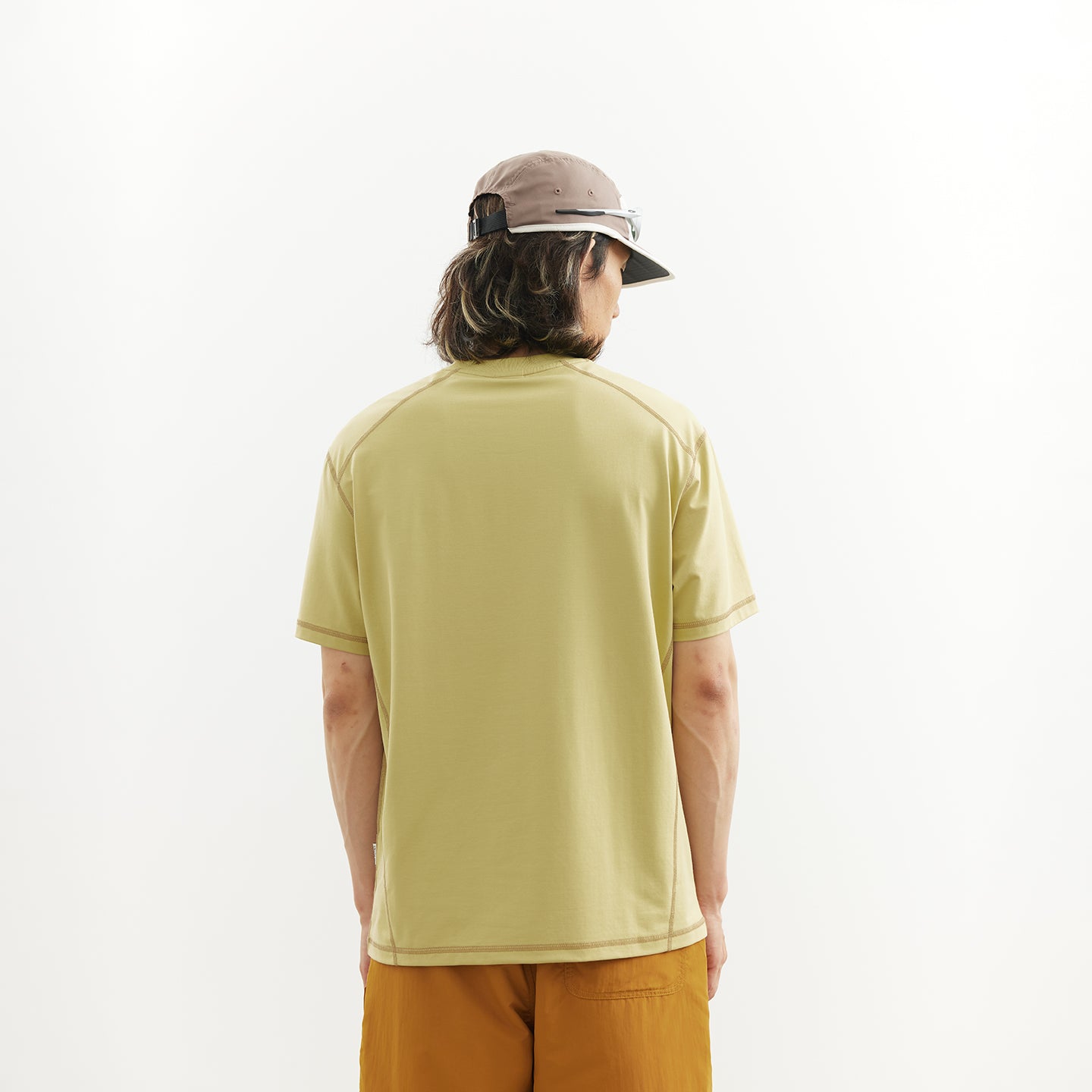 Chichaqu Cooling Topstitch Tencel Short-Sleeve Tee