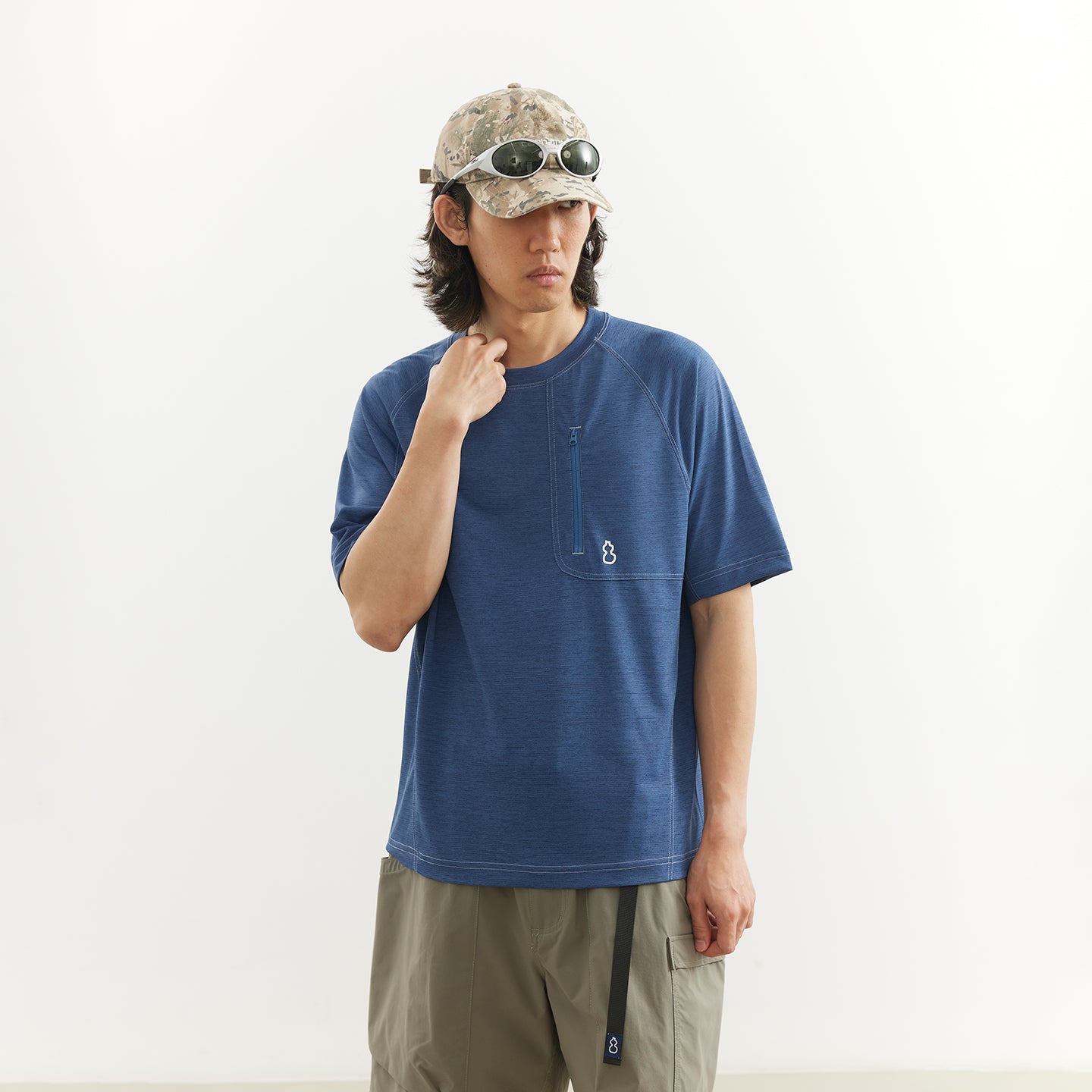 Chichaqu Heather crewneck short-sleeve tee