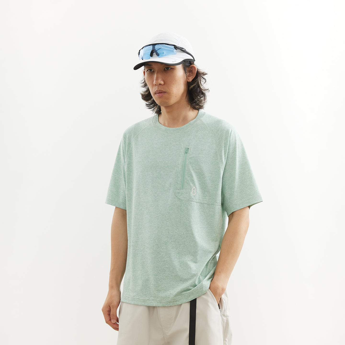 Chichaqu Heather crewneck short-sleeve tee