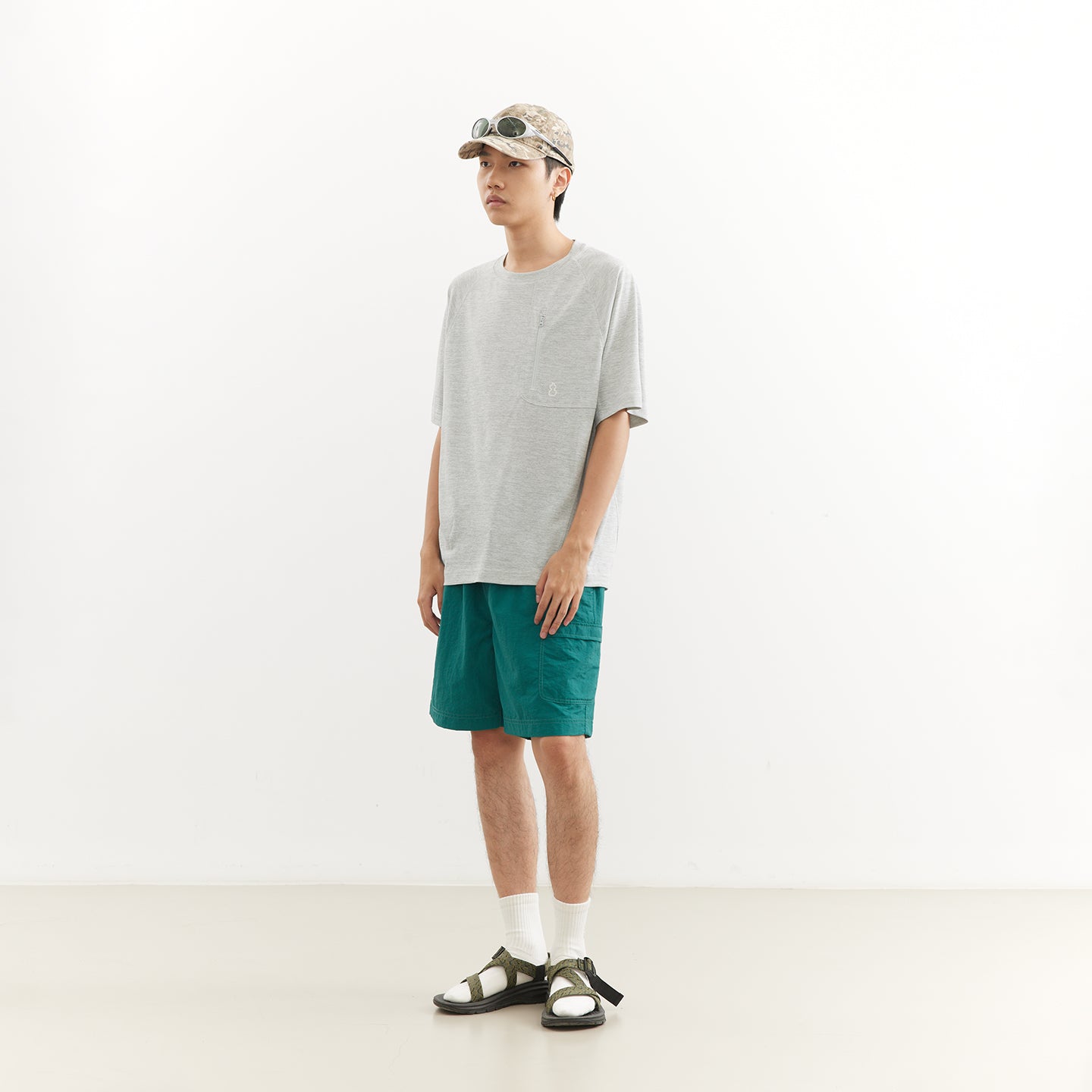 Chichaqu Heather crewneck short-sleeve tee