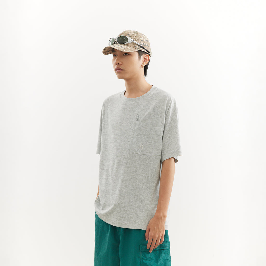 Chichaqu Heather crewneck short-sleeve tee
