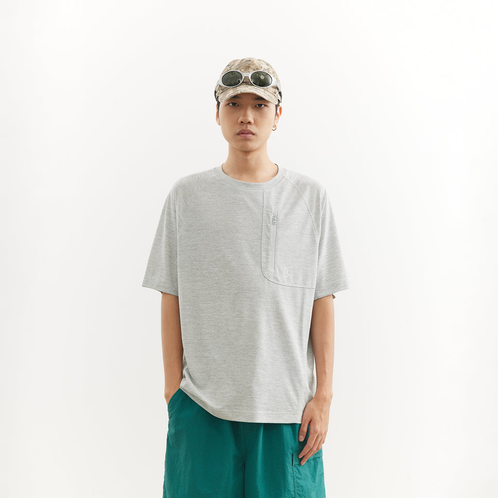 Chichaqu Heather crewneck short-sleeve tee