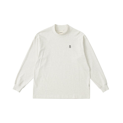 Chichaqu 100% Cotton Mock-Neck Long-Sleeve Tee