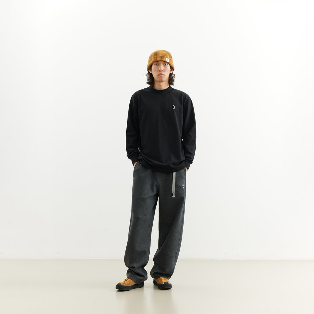 Chichaqu 100% Cotton Mock-Neck Long-Sleeve Tee