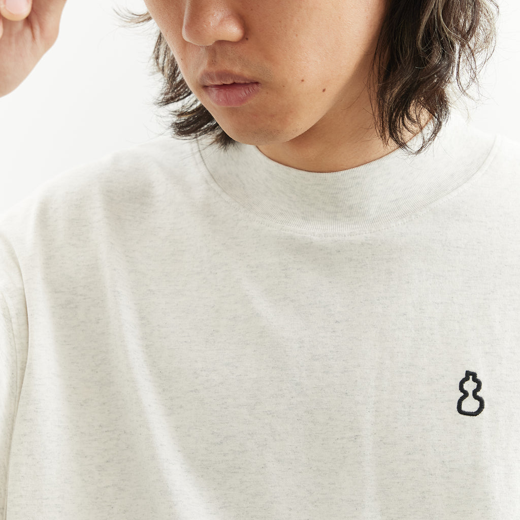 Chichaqu 100% Cotton Mock-Neck Long-Sleeve Tee
