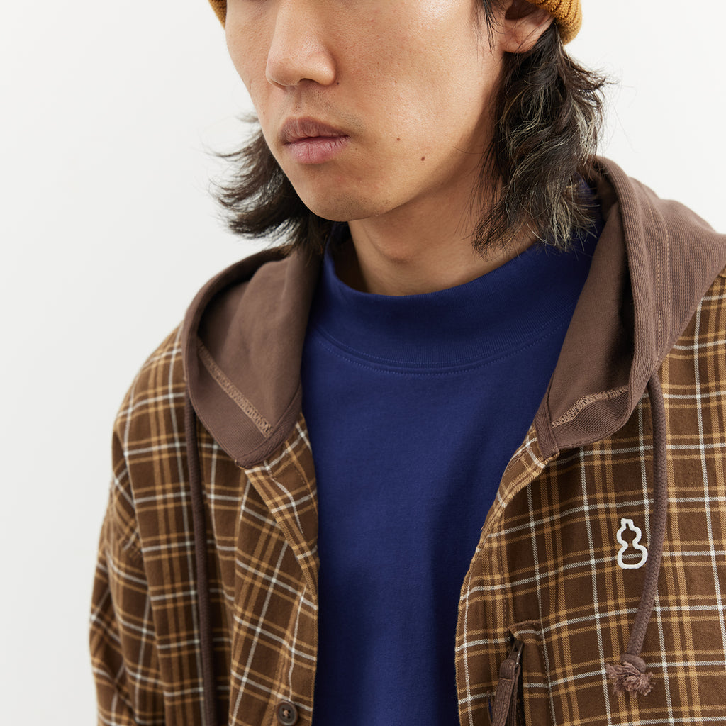 Chichaqu 100% Cotton Mock-Neck Long-Sleeve Tee