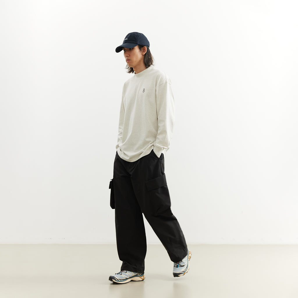Chichaqu 100% Cotton Mock-Neck Long-Sleeve Tee